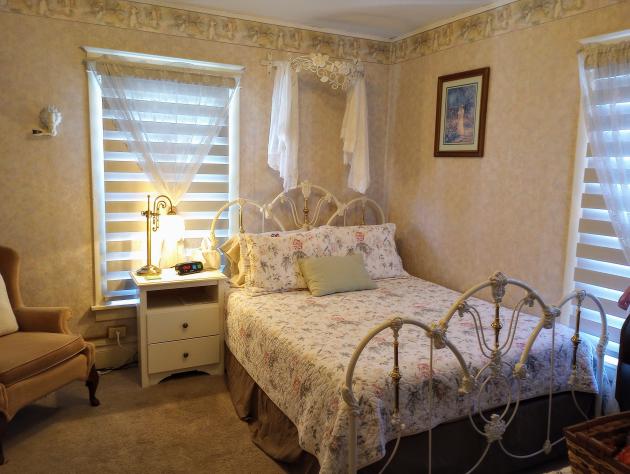 Cozy and comfortable Lace Room with its soft colors