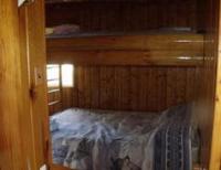 Cabin #3 Bedroom - Includes full size bed with twin top bunk