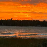 Sunset over Lake Huron At Candlelite Cove