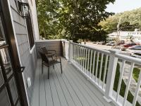 Image shows private deck