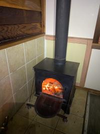 Wood heat makes it cozy!