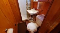 Bathroom with stall shower (no tub).